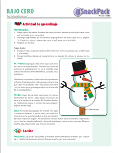 Instrucciones de armado Muñeco de Nieve